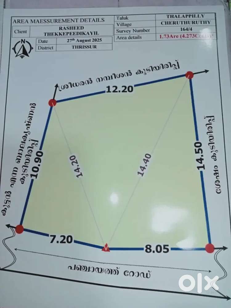 4½ cent plot for sale