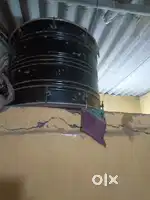 Black and silver Dhol ( Drum )