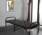 Folding bed with painted ply top