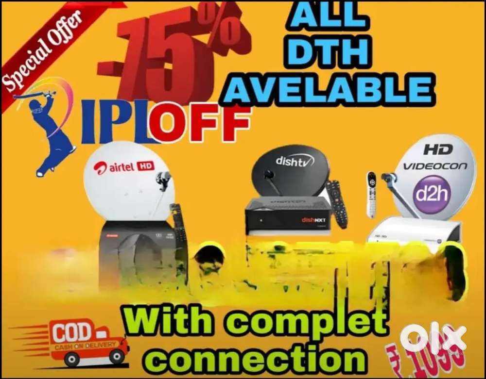 #HURRY UP#BOOK NOW DTH CONNECTION #AIRTEL,DISHTV