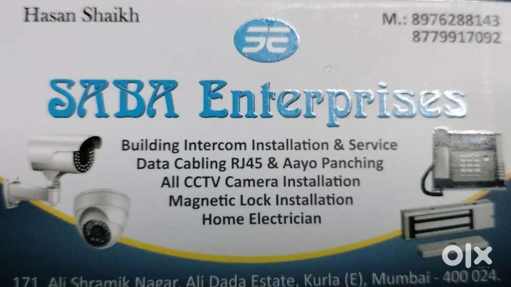 CCTV camera/ bldg intercom/ video door phone install