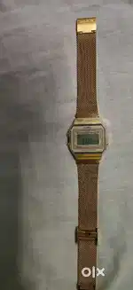Casio vintage watch, gold colour, model-D171