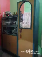 Showcase attached with Almirah with  locker and  Mirror