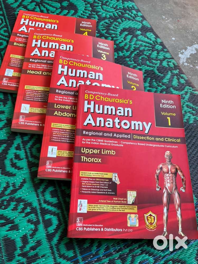 BD Chaurasia’s Human Anatomy Books