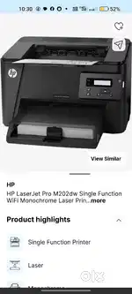 Hp m 202 dw wifi single function