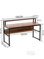 Deskio Computer Desk with Lower Shelf