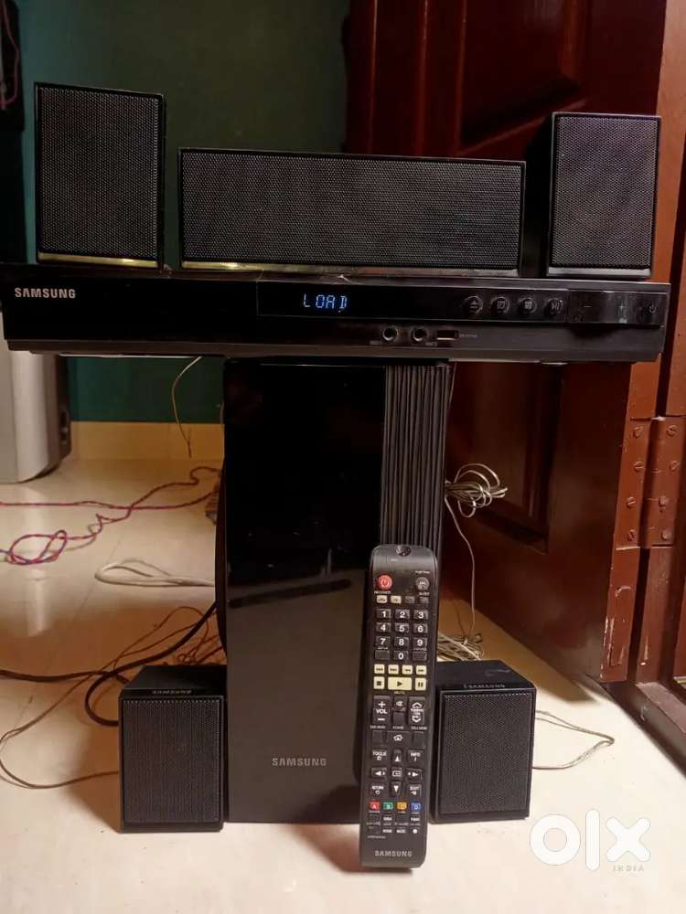 SAMSUNG 5.1 HOME THEATRE FM AUX USB DVD OPTICAL ALL WORKING REMOTE