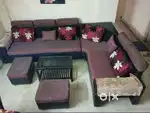 6 Seater Sofa + 2 Side Seats + Center Table