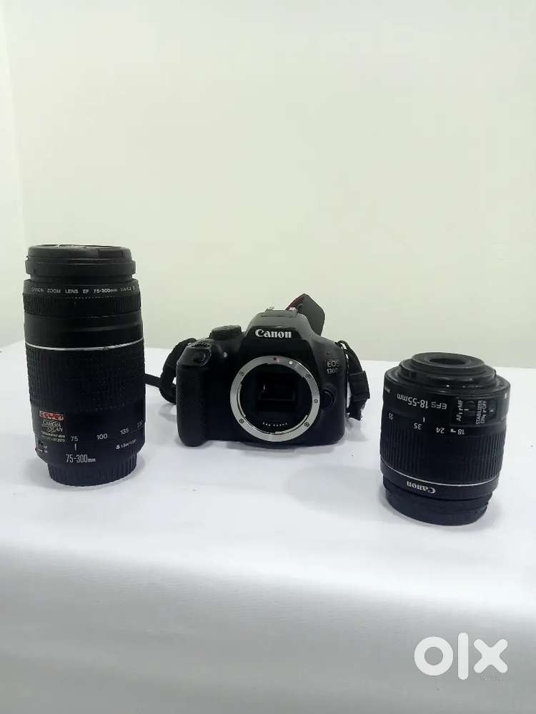 Canon 1300d + Kit lens + Zoom lens