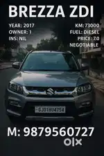 Maruti Suzuki Brezza ZDi, 2017, Diesel