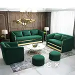 Nagpur Furniture Zone, Modern Durable Trendy Sofa Set 3+2+1 + 2Puffy