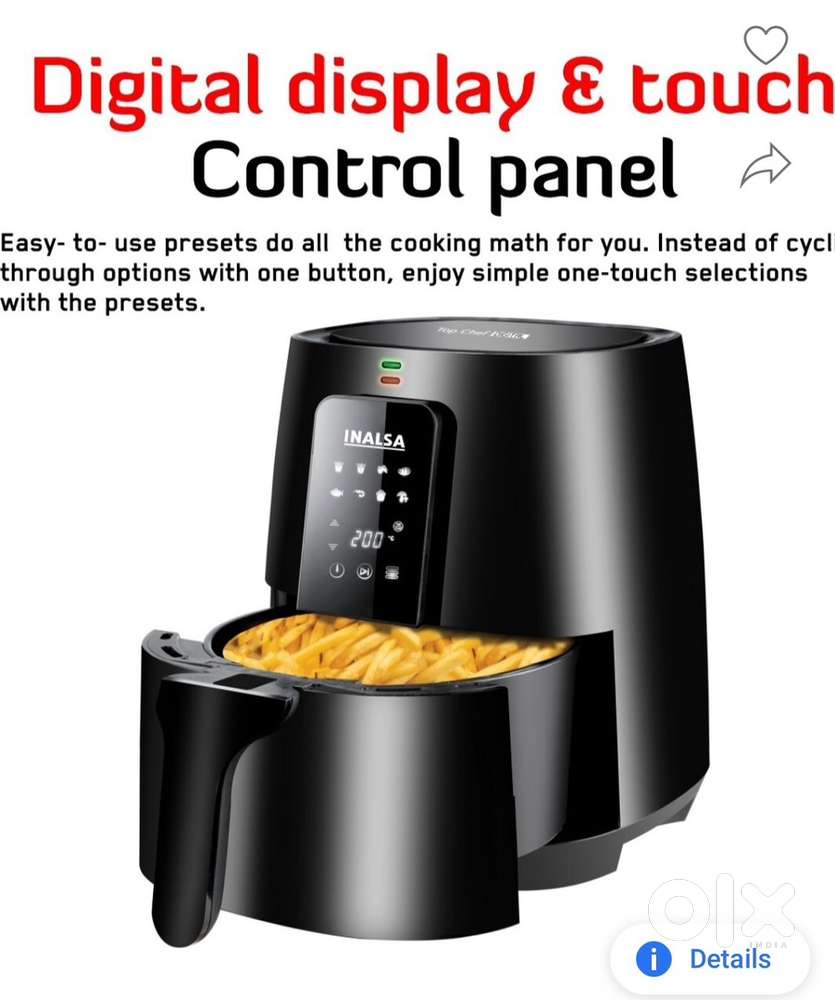 Inalsa Air Fryer  new condition unused and untouched Insala brand