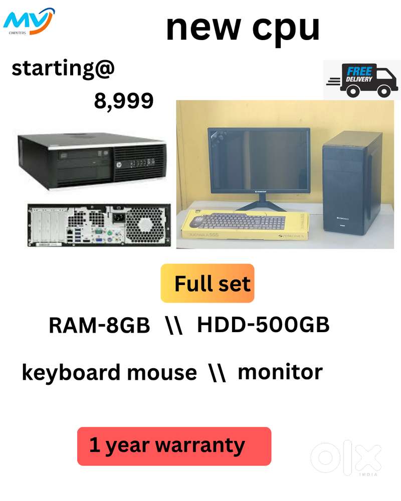 Monitor - 22-inc  SSD - 128GB  Full Set  CPU - i5 Process
