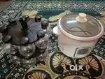 Geetanjali Rice cooker and 360 revolving spice rack new