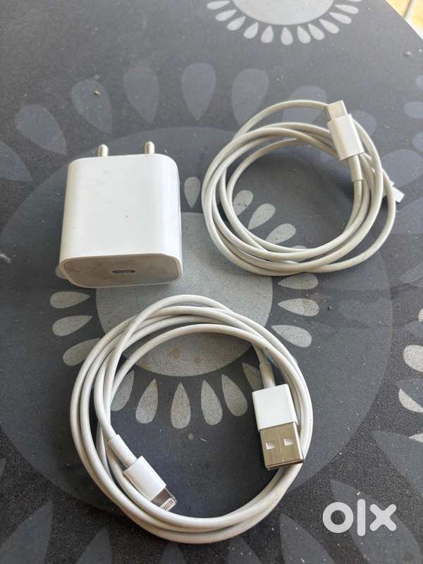 Original Apple Lightning + C-Type + USB Cables – ₹3000 (Negotiable)