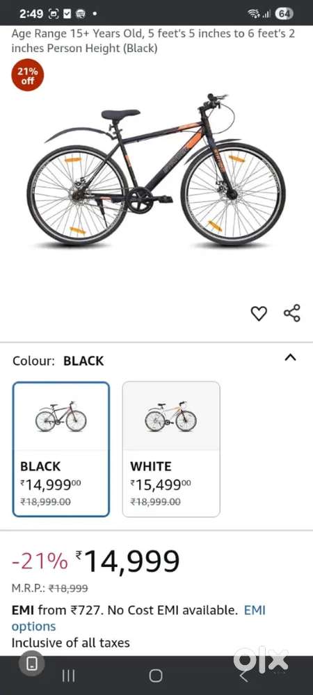 A brand new unused bicycle