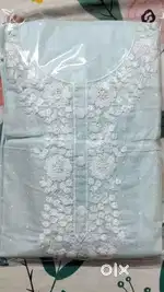 Reshm work cotton febric unstitched suits