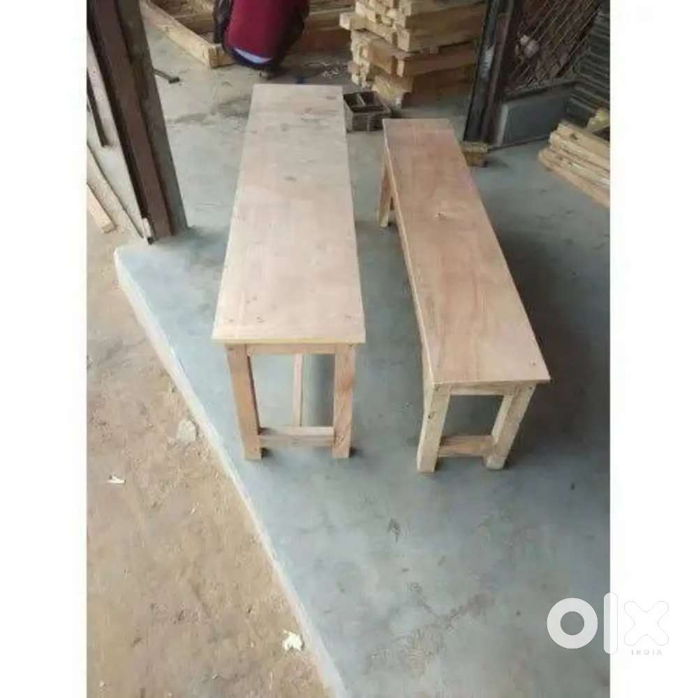 Wood bench set of School and Coaching