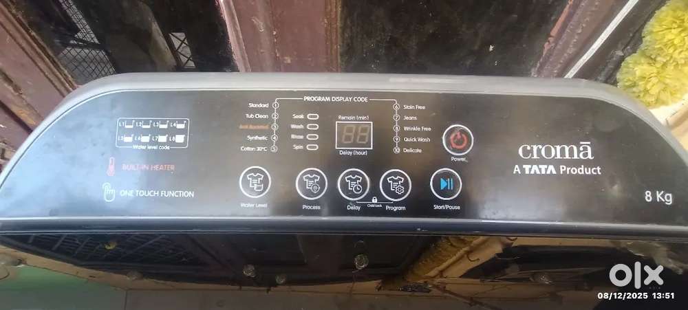 1.5 month old Croma 8kg top load