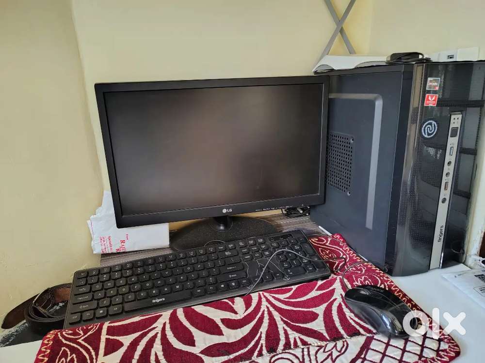 Custom Gaming PC-Ryzen 3,8GB RAM SSD+Monitor-Full set up