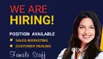 Female marketing staff