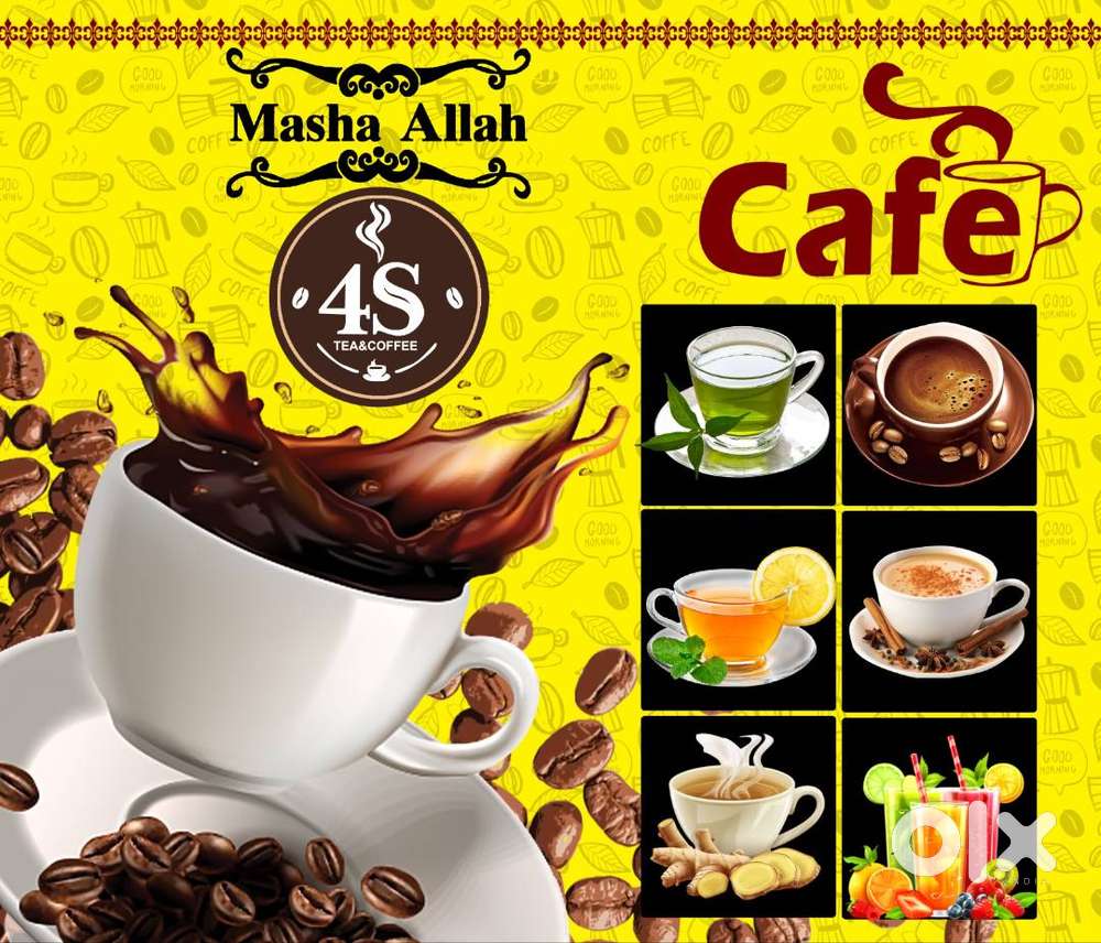 Tea , juice mastar,cash counter