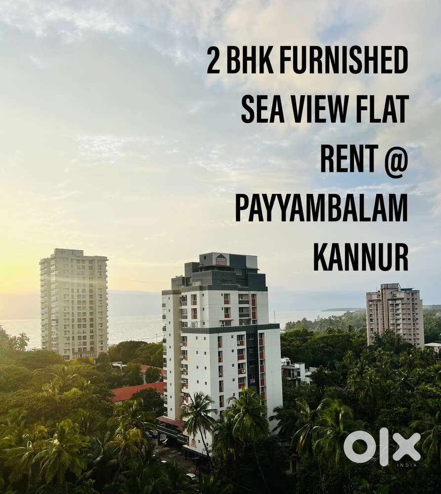 2 BHK FURNISHED FLAT RENT @ PAYYAMBALAM ,KANNUR