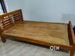 Almost New Cot Table & 2 Plastic Chairs Only 3 Months Old Bed free
