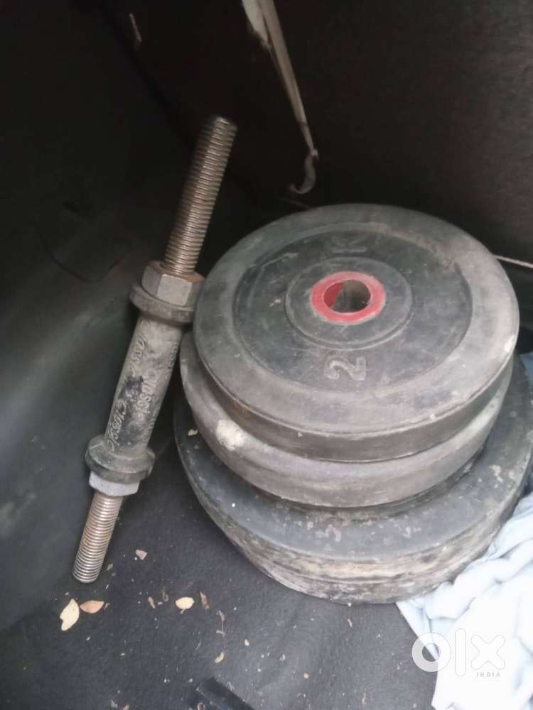 For Sale: Complete 36 KG Weight Set with Dumbbells & Curling Rod – ₹3,