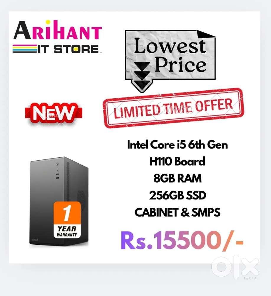 NEW CPU / i5 6th Gen Limited Time Offer / 1 Year Warranty