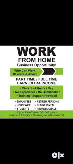 EARN EXTRA INCOMEPART TIME / FULL TIME WORK• No Work Experience Required• Work 3-4 Hours Part/day• M...