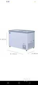 Deep freeze top glass
