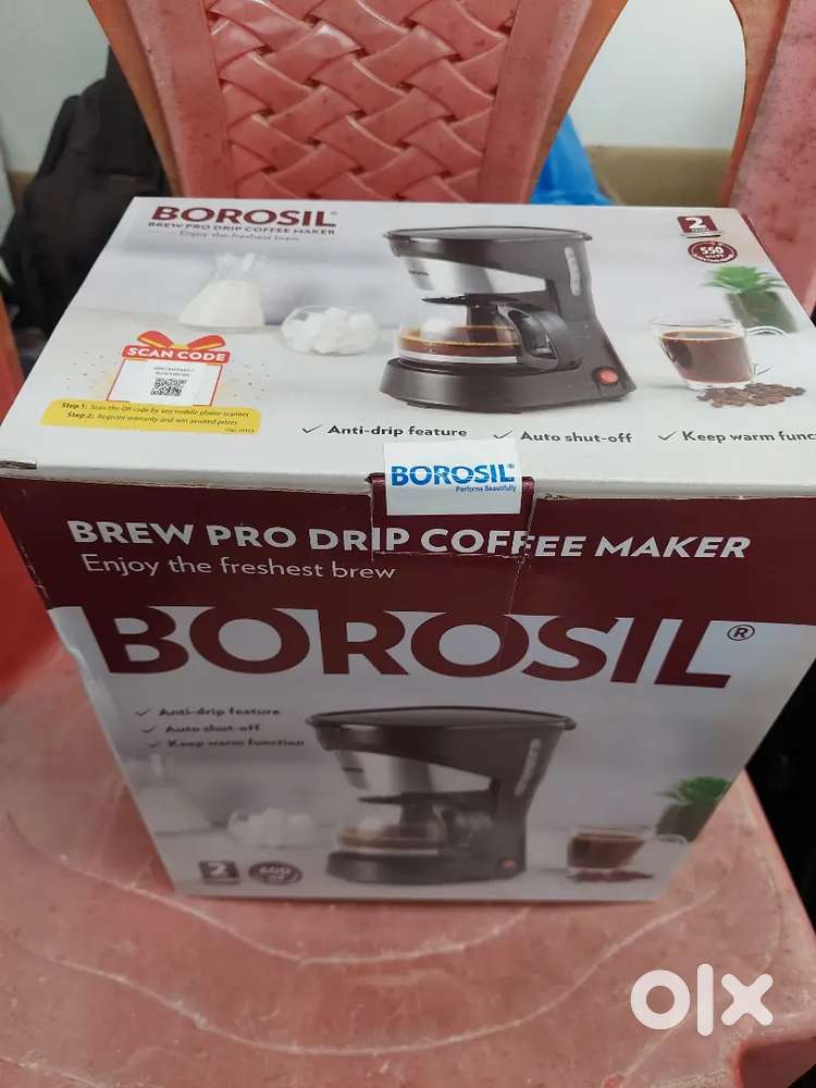 Borosil coffee maker not used fresh