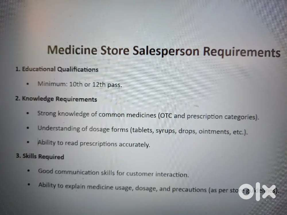 Medicine store salaes person, Chakeisihani Bhubaneswar