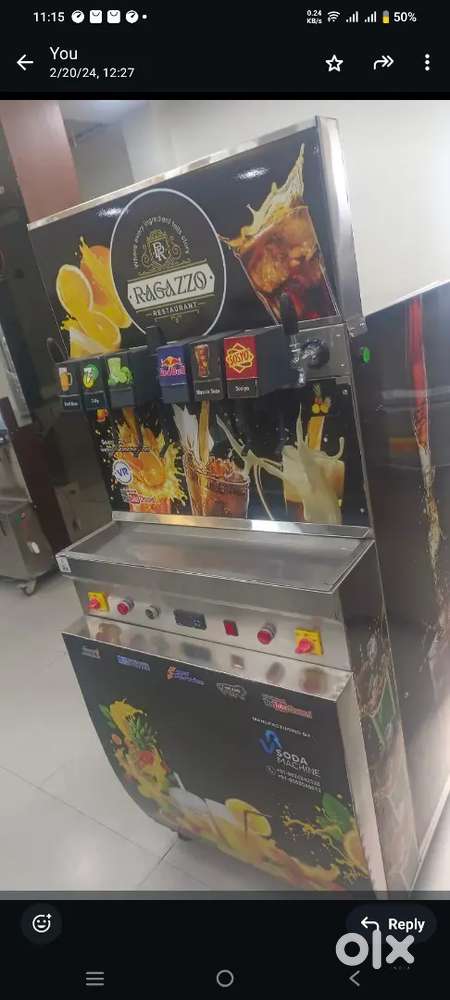 सोडा मशीन 4महीने चली हुई