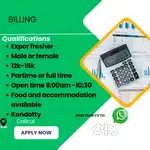 Hiring  BILLING STAFF