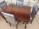 Solid assam teak wood 4 seater dainig table at very affordable price