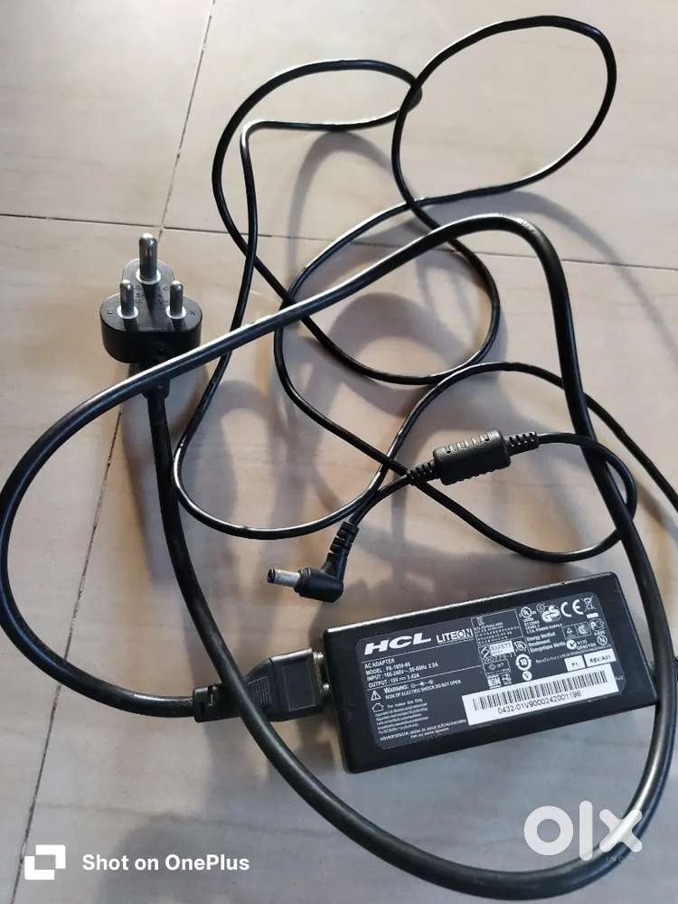 Laptop battery charging adapter HCL make
