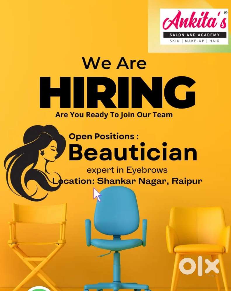 Female beautician/Female front desk staff