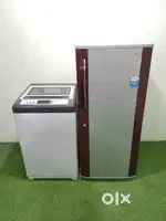 ggeu**Whirpool grey topload machine+lg single door refrigerator
