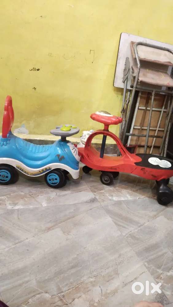 kids Doremon And Panda Swing Car
