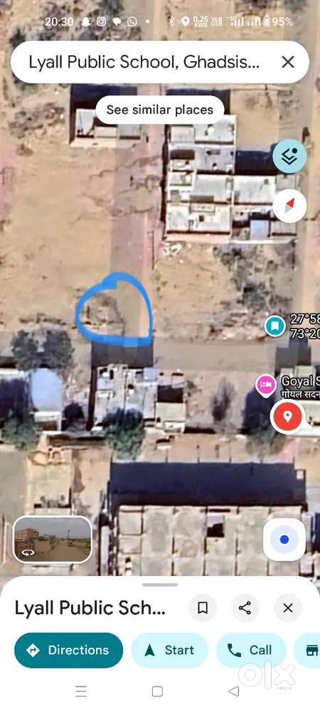 Open plot without building