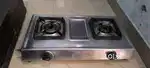 2 burner Gas Chulah with pipe and regulator