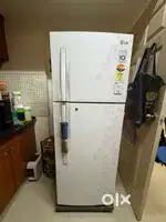 LG 285 litre fridge White double door
