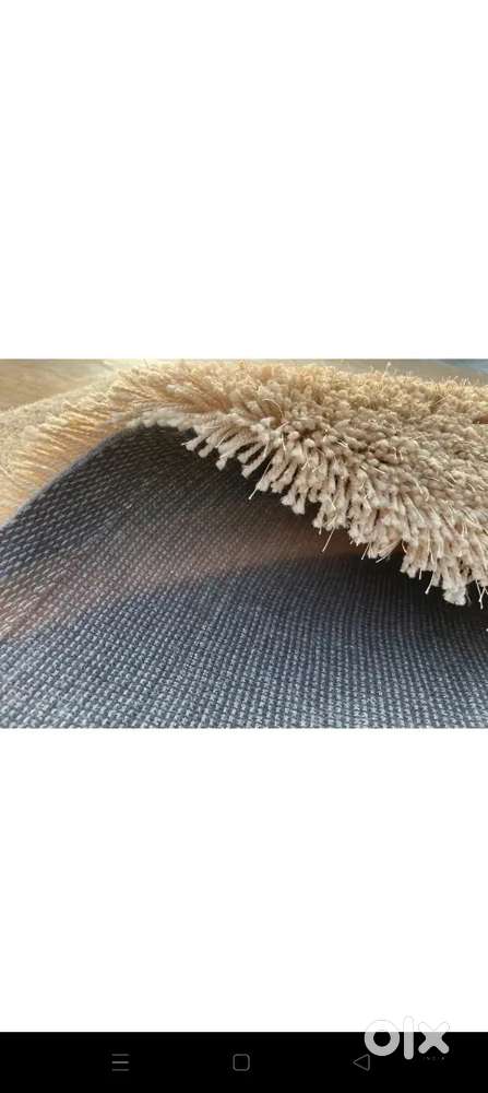 Gold wool carpet
