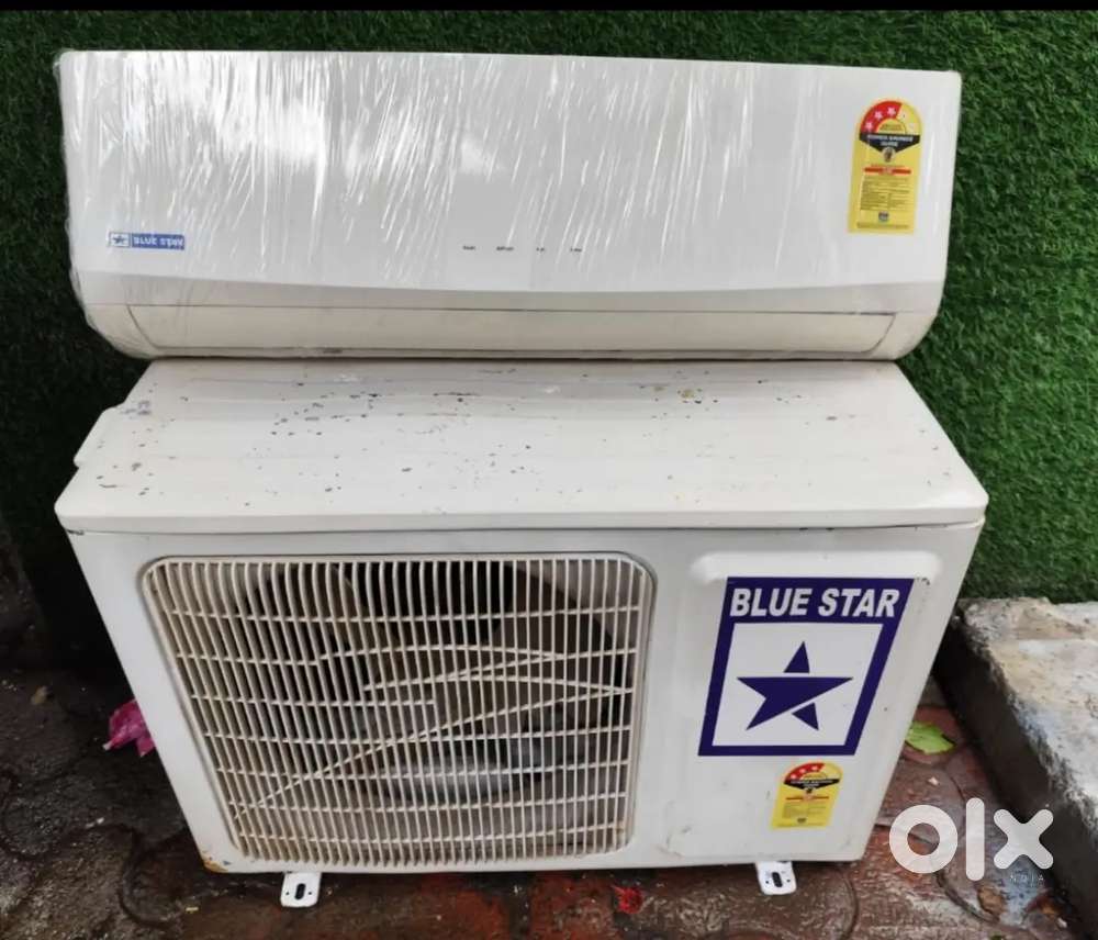 Bluestar 1 ton split AC 100% copper full working condition
