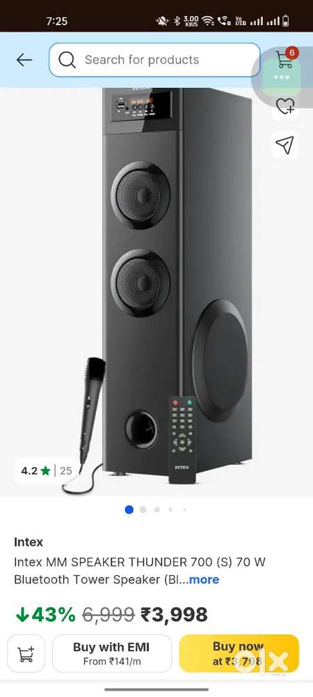 Intex thunder 700 speaker