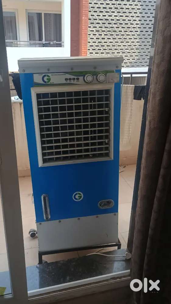 Large air  cooler with crompton greaves motor and wheel stand