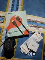 HDMI cable and mouse and usb hab