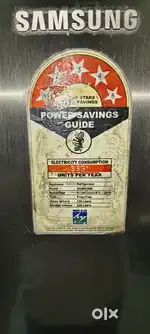 Samsung Refrigerator Double door Gross volume  250 L